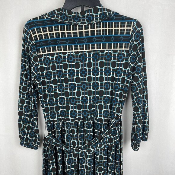 Talbots Women 3/4 Sleeve Pullover V Neck Print Dress Size 4 - Picture 11 of 11